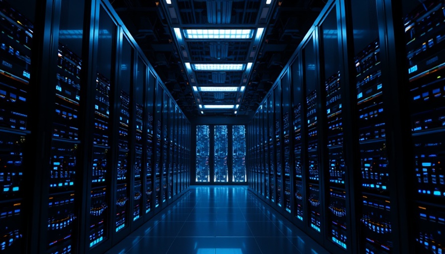 AI infrastructure investments showcased by a modern server room.