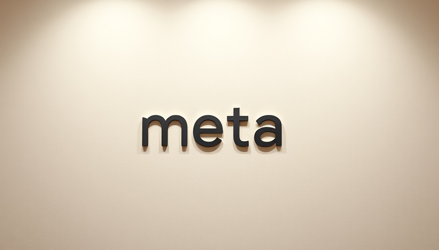 Modern Meta logo on textured wall, representing Meta Teen Accounts.