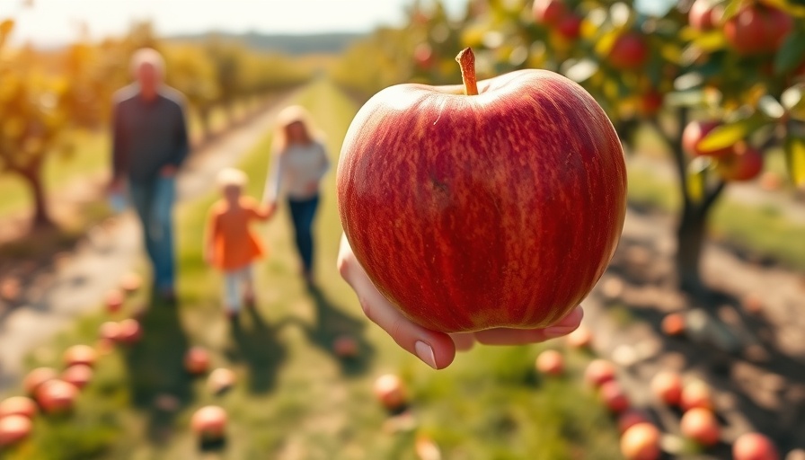 Picking apples on a fall day in Marysville, Ohio orchard.