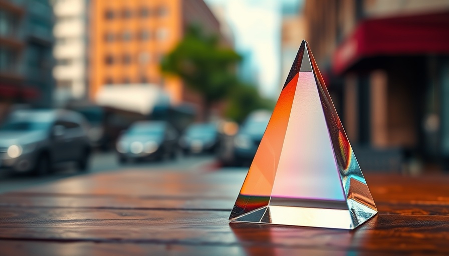 Glass prism with rainbow refractions symbolizing identity diversification.