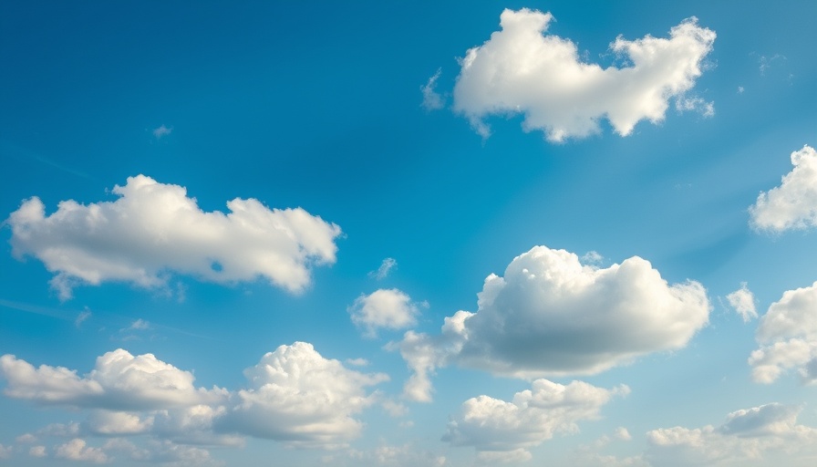 Skies with fluffy clouds highlighting 'Bluesky controversies'.