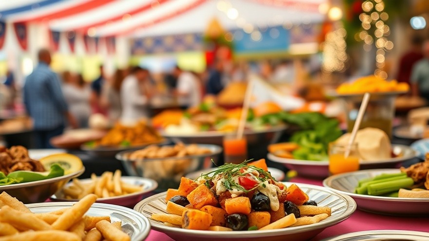 Delicious dish at a bustling festival showcasing local restaurants Virginia Beach.