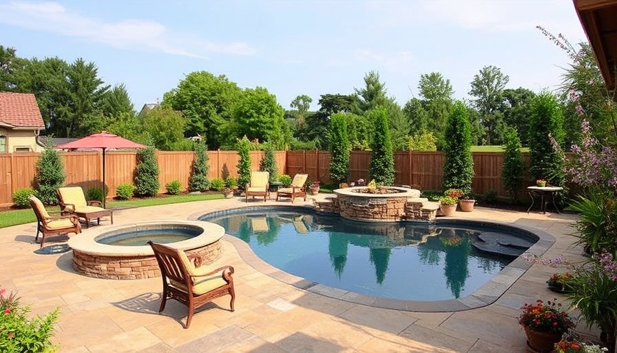 Turn your backyard into a luxurious oasis with a stunning patio and pool made with our top-quality hardscape supplies! O...