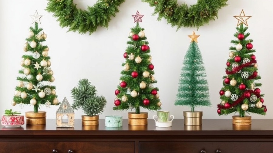 12 Tabletop Christmas Trees to Decorate Your Small Space