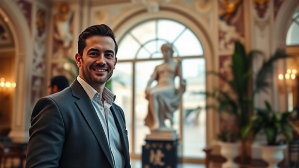 100 Day Dream Home: Elegant interior with marble statue