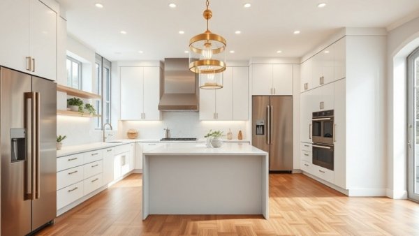 Stylish timeless kitchen layout with modern design.