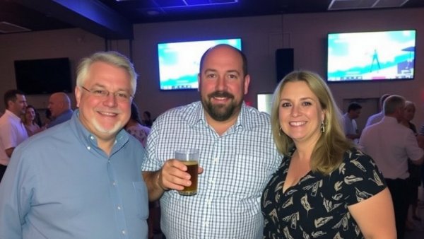 Throwback to our Business After Hours event in August 2021! L to R: Bob, Charlie, Jenn