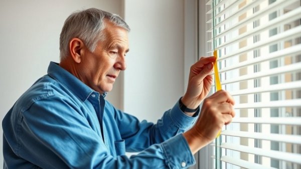Man fixing window with tape for DIY home improvement ideas.