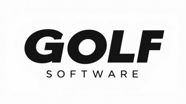 Modern golf car software logo for dealer management system.