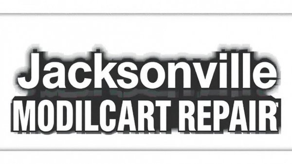 Jacksonville Mobile Golf Cart Repair logo in black and white.