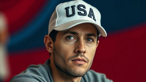 Bryson DeChambeau in deep thought during contract negotiations, USA cap.