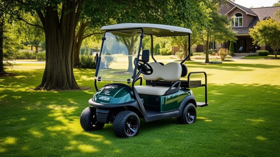 Electric golf cart from DCD, ideal among golf carts for sale near me.