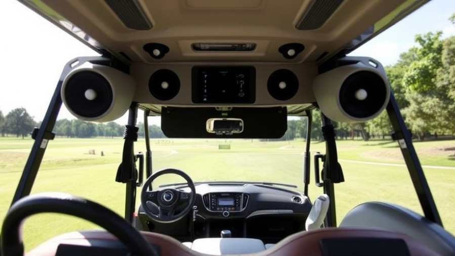 Modern golf carts for sale electric with advanced audio and smart tech reflect golf's evolution.