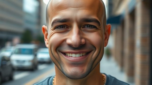 Smiling man close-up representing billion-dollar solo businesses