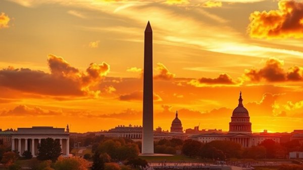 Accounting STEM Pursuit Act: Washington Monument at sunset.