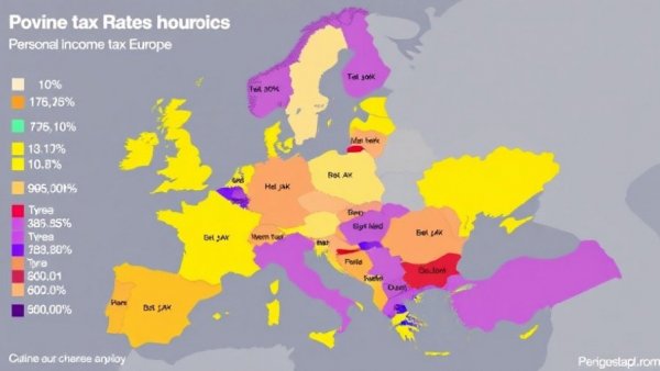 Top personal income tax rates in Europe 2026 map.