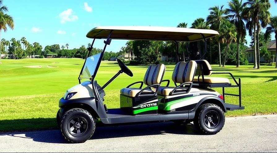 Explore custom golf carts for sale new in sunny South Florida, perfect for leisure and errands.