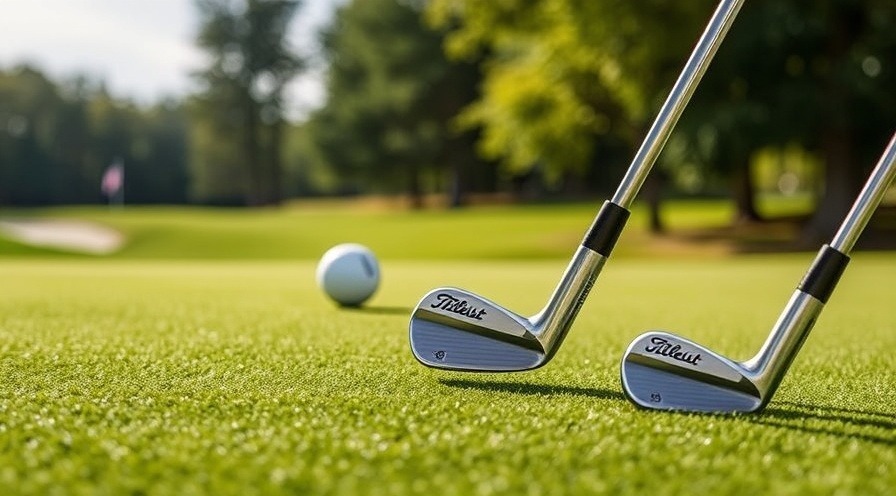 Professional golf wedges with engraved lofts, used by PGA Tour pros.