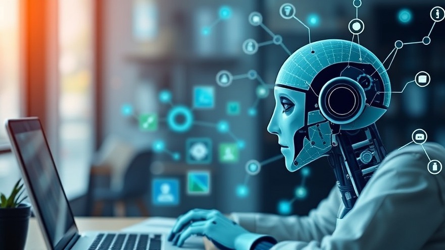 AI hiring for small businesses illustration with diverse profiles.