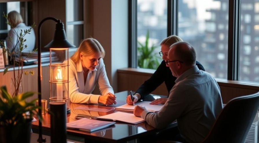 Abstract purple mountains landscape, tranquil digital art.