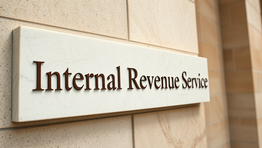 Detailed IRS building close-up, symbolizing tax strategy and planning.