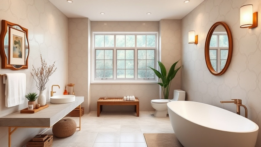 Feng Shui tips for homes in Clearwater interior design enhance soothing bathroom aesthetics.