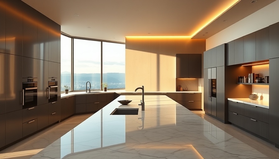 Modern transitional kitchen design trends 2024 with marble island.