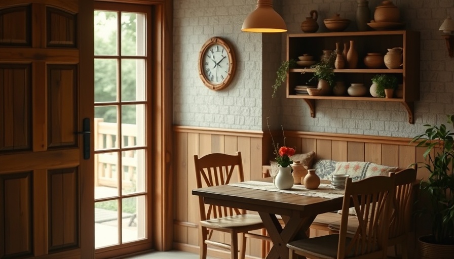 Cozy breakfast nook ideas with wooden table and floral cushions.