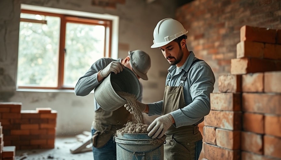 Construction worker adding materials for energy-efficient home additions.