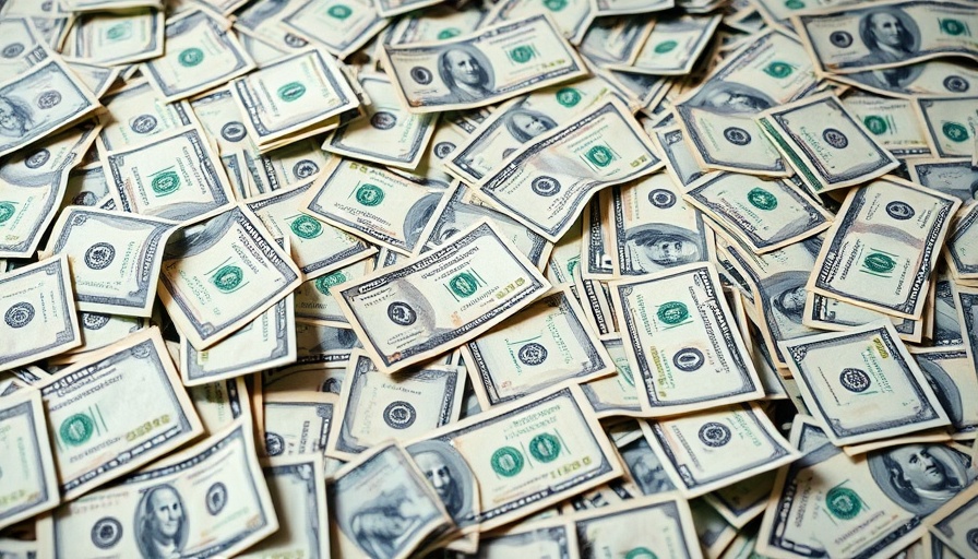 Scattered US hundred dollar bills illustrating savings benefits.
