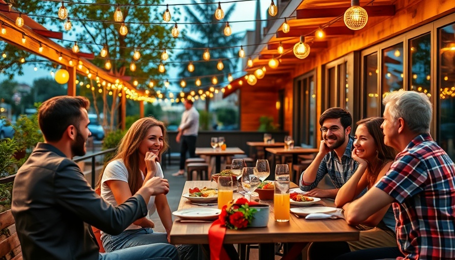 Group enjoying outdoor dining during Virginia Beach Restaurant Week