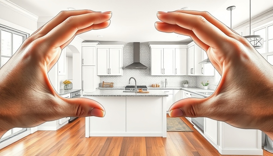 Modern kitchen remodel design blending sketch and reality.