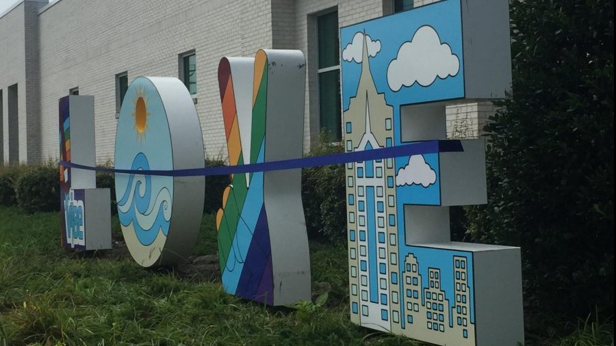 LOVE sign at 18th and Cypress in Virginia Beach, VA