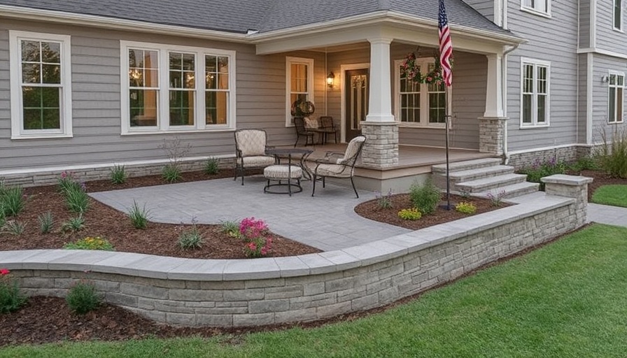 Check out this design inspiration from Cambridge Pavingstones With ArmorTec! ? credit: Kellaband Construction