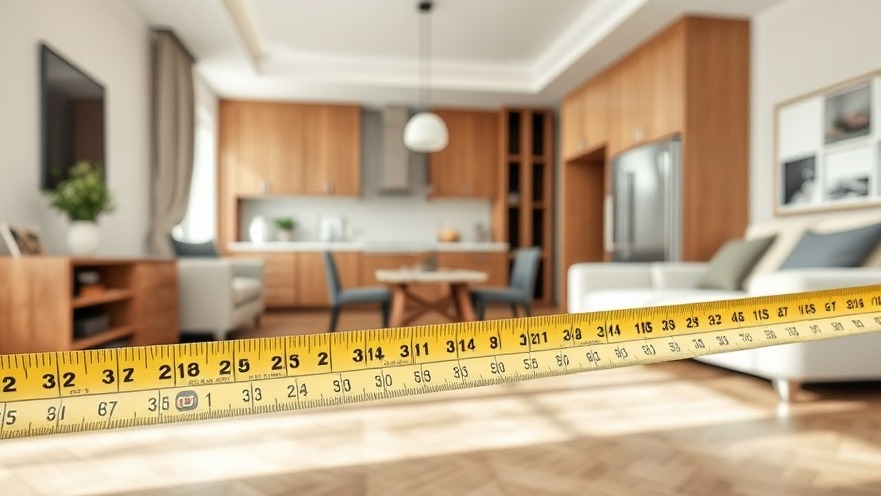 Measuring tape dimensions for perfect home interior design and furniture layout.