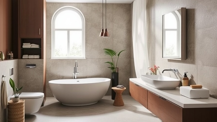 Stylish bathroom renovation showcasing Italian design trends with sleek lines and quality materials.