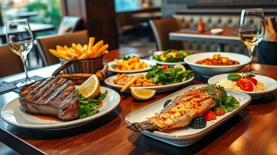 Gourmet dishes at Little Fawn Kitchen + Bar Oceanside