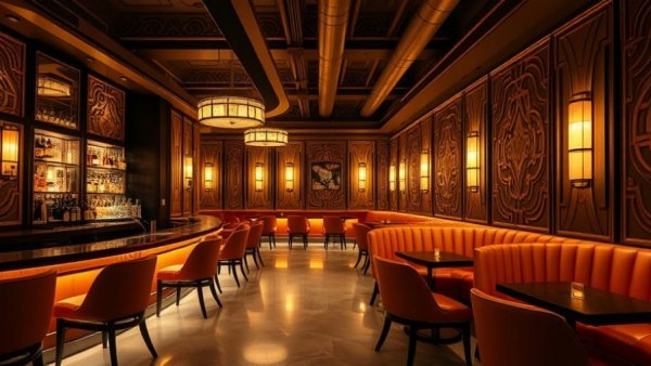 San Diego Coffee Omakase Experience in a chic art deco bar setting.