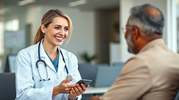 Friendly doctor in white coat at concierge primary care at Scripps.