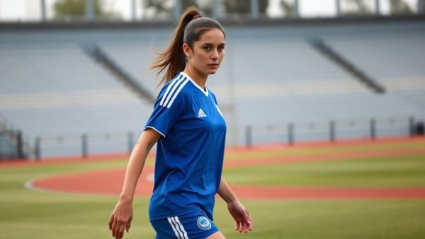 San Diego girls soccer player in action on the field.