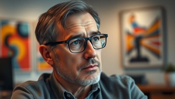 Middle-aged man with glasses in an office setting, US and Israeli strikes on Iran topic.