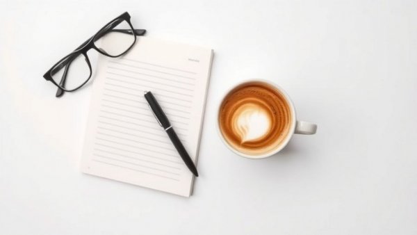 Book cover showing coffee, glasses, and notepad next to titled 'Easy Habits'.