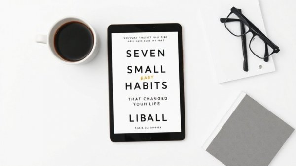 Spring Gardening Checklist: Tablet with book cover and coffee nearby.