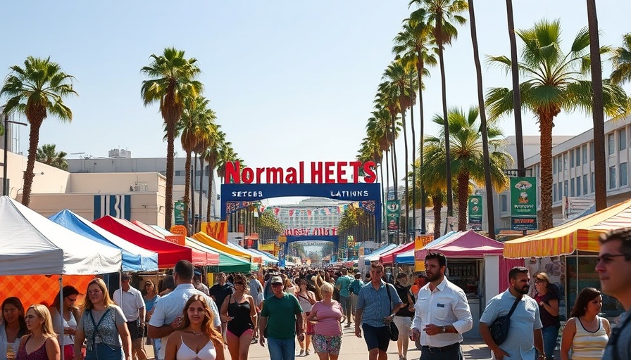 Lively street fair in Normal Heights with bands and DJs.