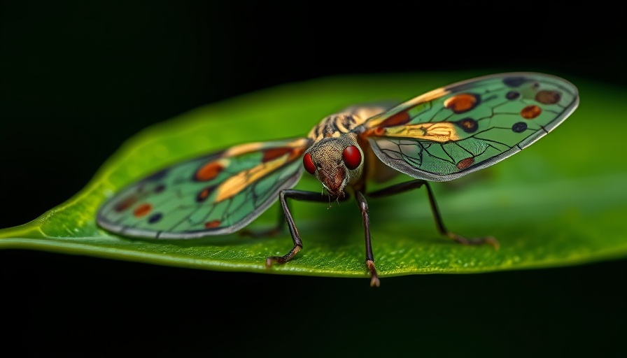 Close-up of insect on leaf highlighting citrus quarantine in San Diego County.