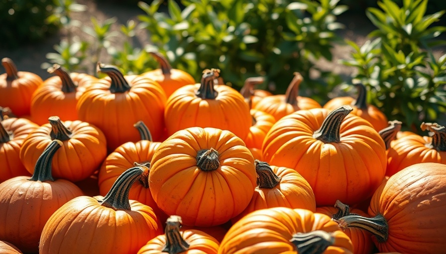 Colorful pumpkins at a San Diego pumpkin patch display.