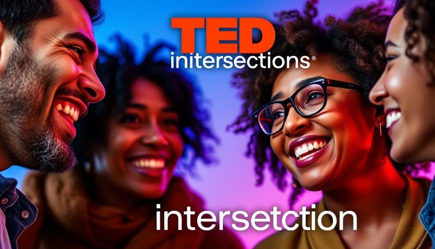 Discussion on AI improving humanity with vibrant background colors.