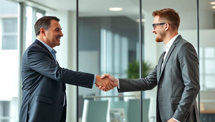 Handshake over resume in job interview setting.