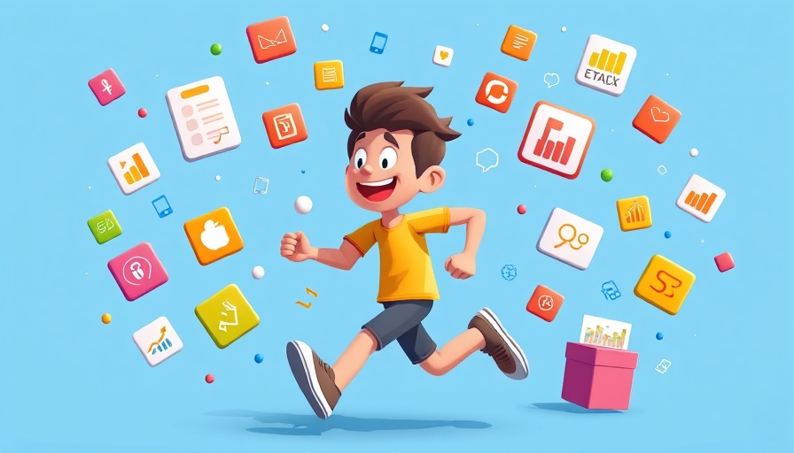 Animated illustration representing app solutions for New Year’s resolutions.