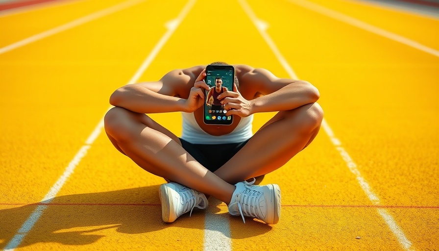 Athletic person using running app on yellow track, Best Running Apps for Business Owners